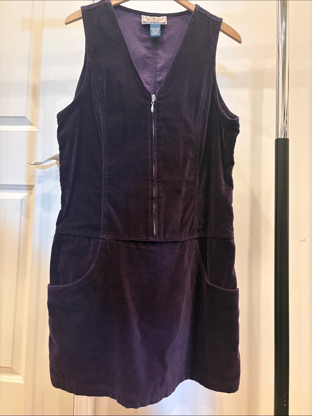 vintage 1990s EXP Jeans by Express "Garantie de Qualité" dress, size 9/10